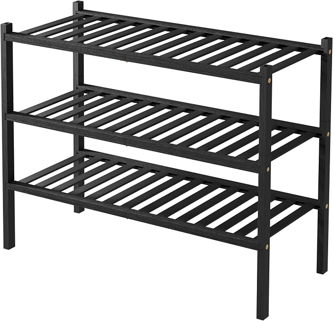 ROMGUAR CRAFT 3 Tier Bamboo Shoe Rack - Image 8