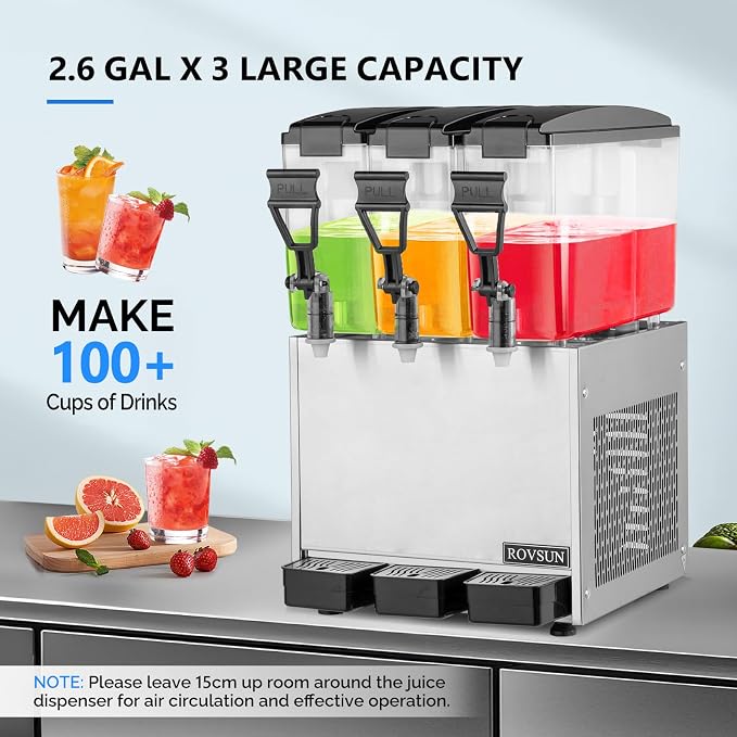 ROVSUN Commercial Beverage Dispenser 7.8 Gal/30L, Commercial Juice Dispenser - Image 4