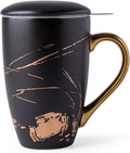 AmorArc Ceramic Tea Cup with Infuser and Lid, 17 Oz, Ceramic Cup with Handle by AmorArc