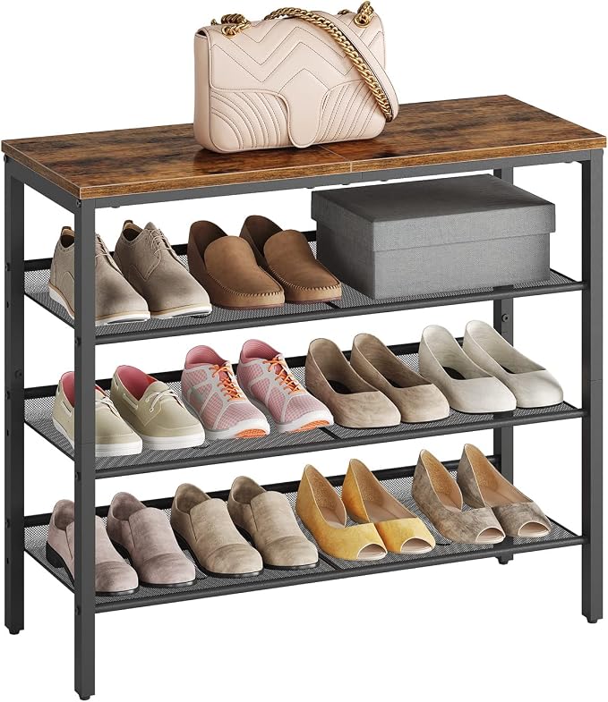 HOOBRO Shoe Rack for Entryway, 4-Tier Shoe Organizer - Image 6