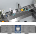 24" Splash Guard Plus Size Silicone Sink Faucet Drying Mat Handle Drip Catcher by BFONS
