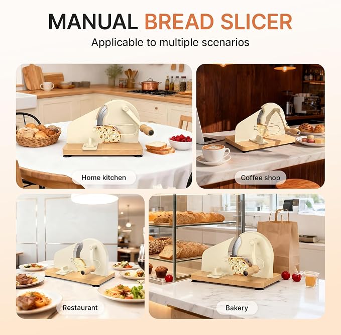 Manual Bread Slicer for Homemade Sourdough-Adjustable Thickness Bread Slicer - Image 7