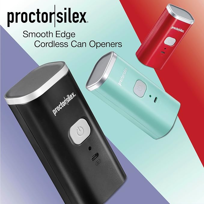 Proctor Silex Automatic Electric Can Opener, Hands Free Cordless Operation & - Image 7