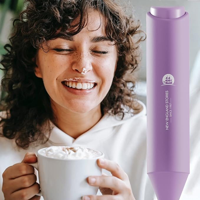 Powerful Milk Frother Handheld Foam Maker, Mini Whisk Drink Mixer - Image 6