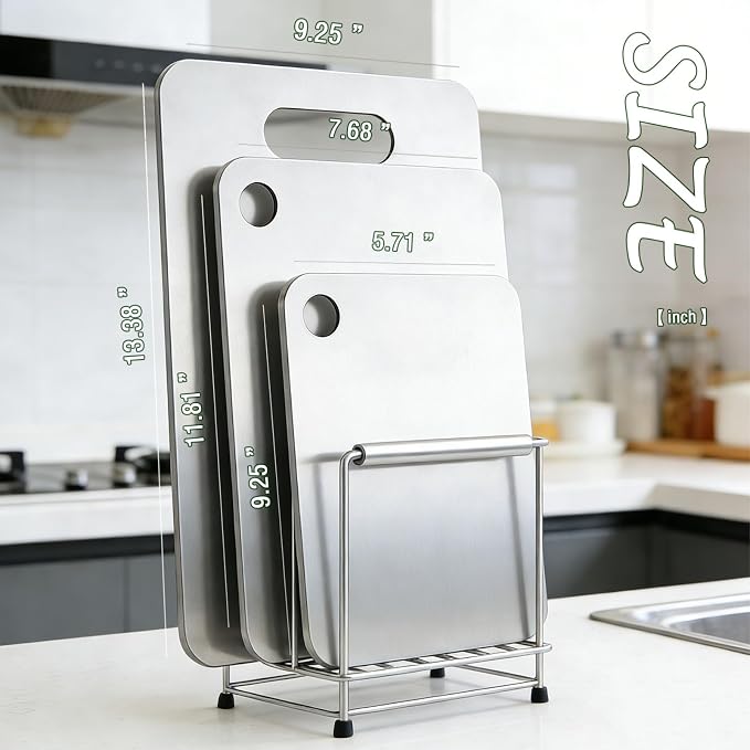 100% Pure Titanium Cutting Board Set of 3, Titanium Cutting Boards - Image 6