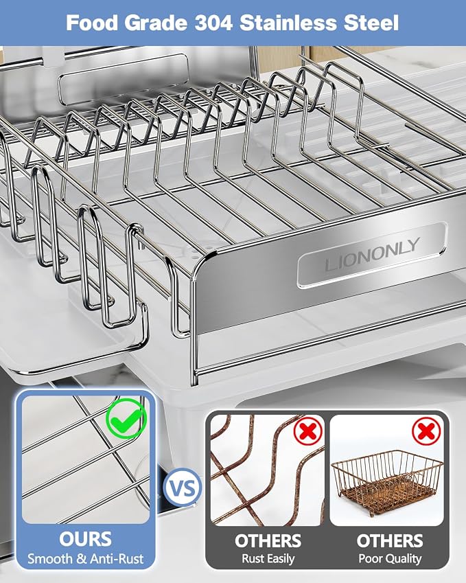Expandable Dish Drying Rack, Dish Racks - Image 6