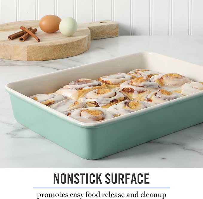 Martha Stewart Gallen 13 x 9 Inch Rectangular Nonstick Carbon Steel Cake and - Image 3