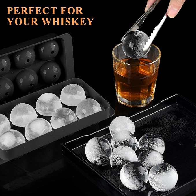 Round Ice Cube Mold, 1.8 INCH x 8, Ice Ball Maker Mold | Round Ice Cube Trays - Image 4