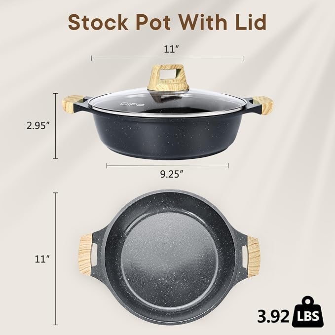 GiPP 4QT Nonstick Stock Pot - Image 2