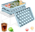 Ice Cube Tray with Lid and Bin – Round Ice Cube Trays by DclobTop