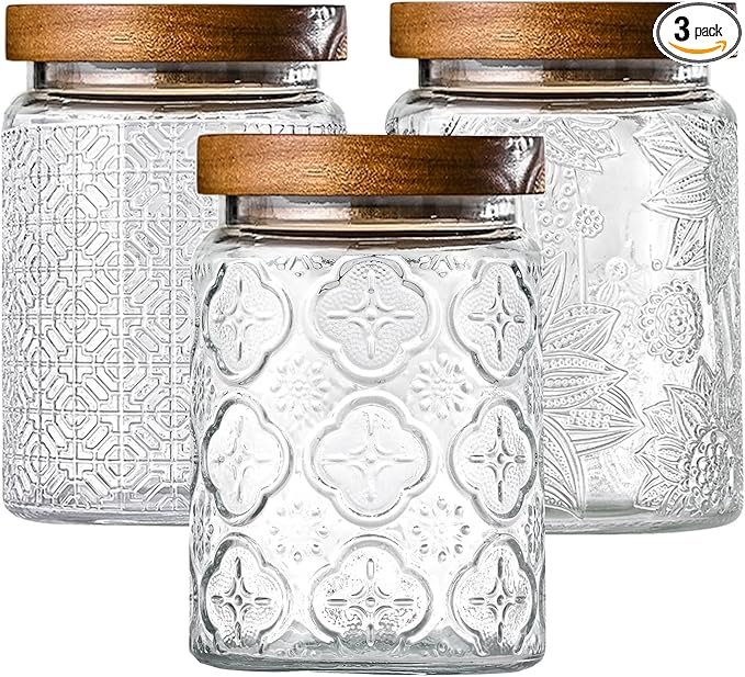 Adodeen 3-Pack 24oz Glass Jar by Unknown