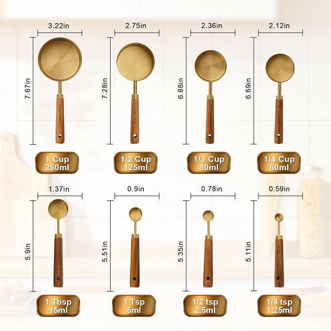 Premium Stainless Steel Measuring Cups and Spoons Set - Image 7