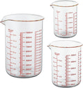 High Borosilicate Glass Measuring Cup Set-V-Shaped Spout，Includes 250ml by AckersBORO33