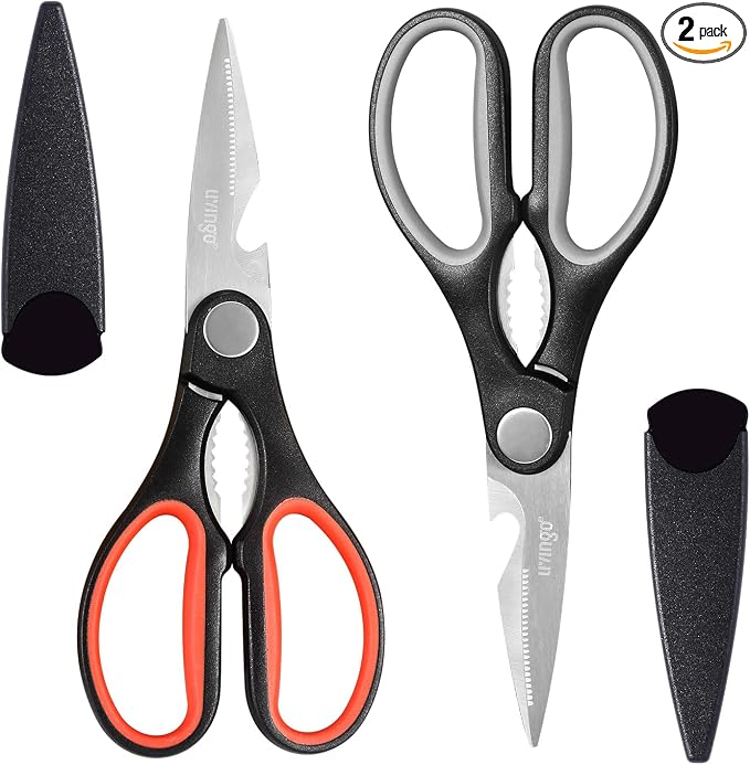 LIVINGO 8" Kitchen Scissors All Purpose by LIVINGO