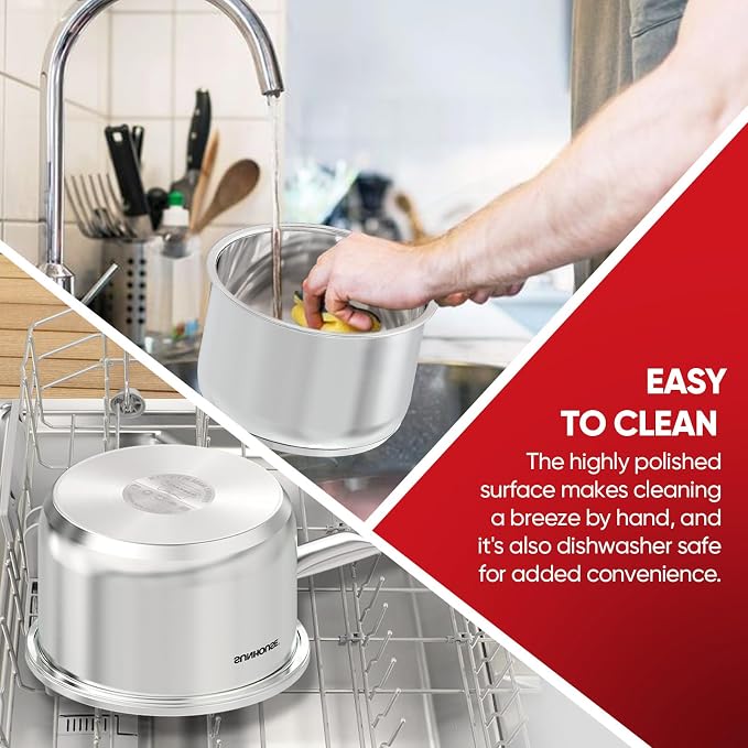 SUNHOUSE – 3 Quarts Stainless Steel Sauce Pan - Image 8