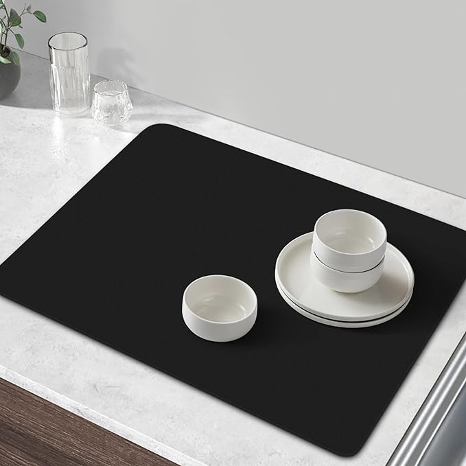 WISELIFE Coffee Mat Super Absorbent Dish Drying Mat Bar Accessories Match - Image 6