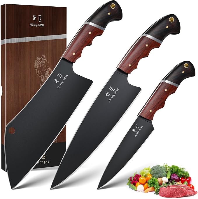 DRGSKL Japanese Chef Knife Set by ProfessionalKitchenKnife