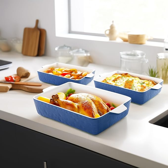 Casserole Dishes for Oven, Ceramic Baking Dishes, Lasagna Pan - Image 6