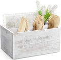 DRASTAR Silverware Caddy, Wooden Utensil Holder, Picnic Cutlery Holder by EnhanceYourDailyLife