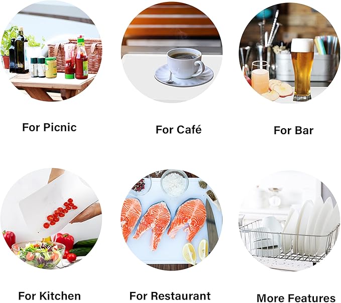 ZVP Disposable Cutting Boards, Collapsible Cutting Board Sheet, Plastic Cutting - Image 5