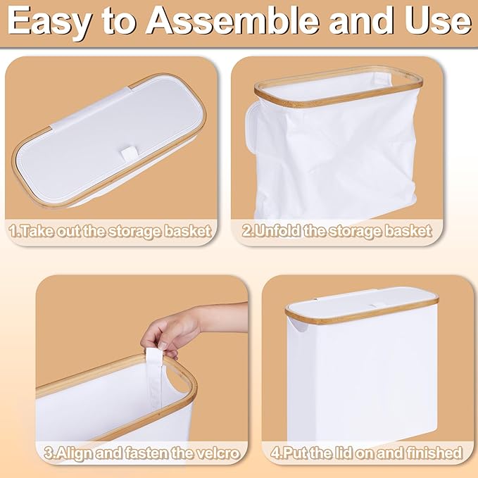 efluky Toilet Paper Basket 28L, Toilet Paper Holder - Image 5