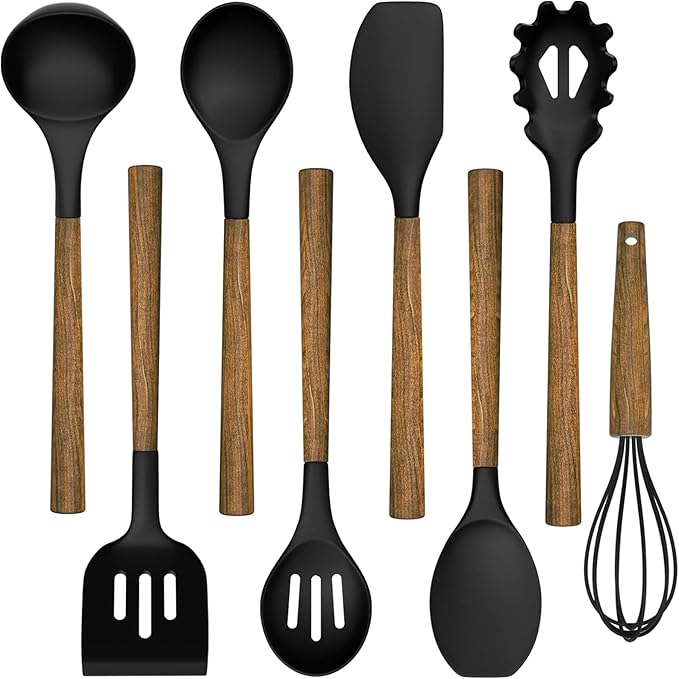 Silicone Cooking Utensil Set, Umite Chef 8-Piece Kitchen Utensils Set by UmiteChef
