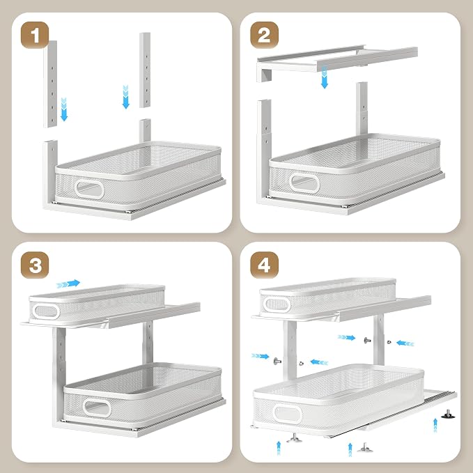 2 Pack 21IN-Depth Under Sink Organizer - Image 5