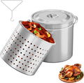 ROVSUN 50-Quart Stainless Steel Turkey Fryer & Seafood Boil Pot by ROVSUN
