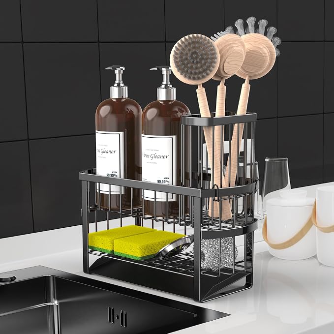 Kitchen Sink Organizer Caddy, 2 Tier Sink Caddy Organizer - Image 2