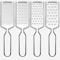 4 PCS Cheese Grater, Stainless Steel Cheese Shredder, Lemon Vegetable Slicer by Qivorimith