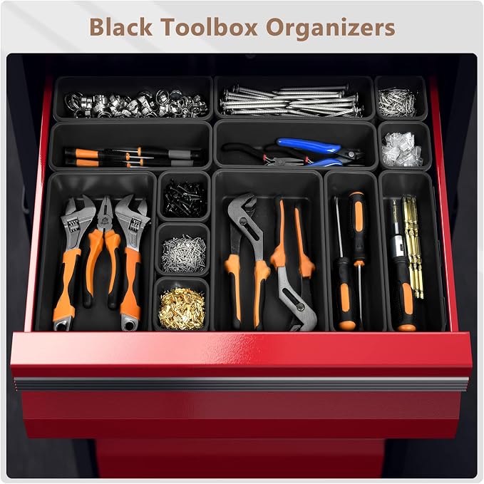 【More Larger Size】A-LUGEI【69 PCS-5 Size】 Tool Box Organizer Tray Divider - Image 4