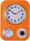 Lily's Home - 9.5 Inch x 12.5 Inch - Retro Kitchen Wall Clock, Vintage Wall by LilysHome