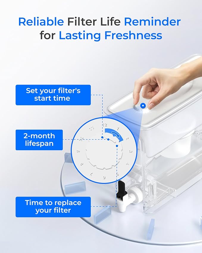 Waterdrop Fluoride-Reducing Water Filter Dispenser, 150-Gallon Long-Life - Image 8