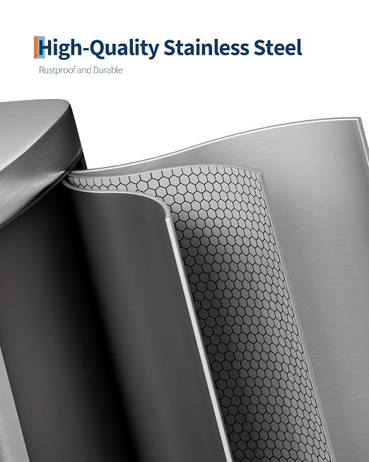 Garvee 13 gal / 50 L Stainless Steel Kitchen Trash Can - Image 4