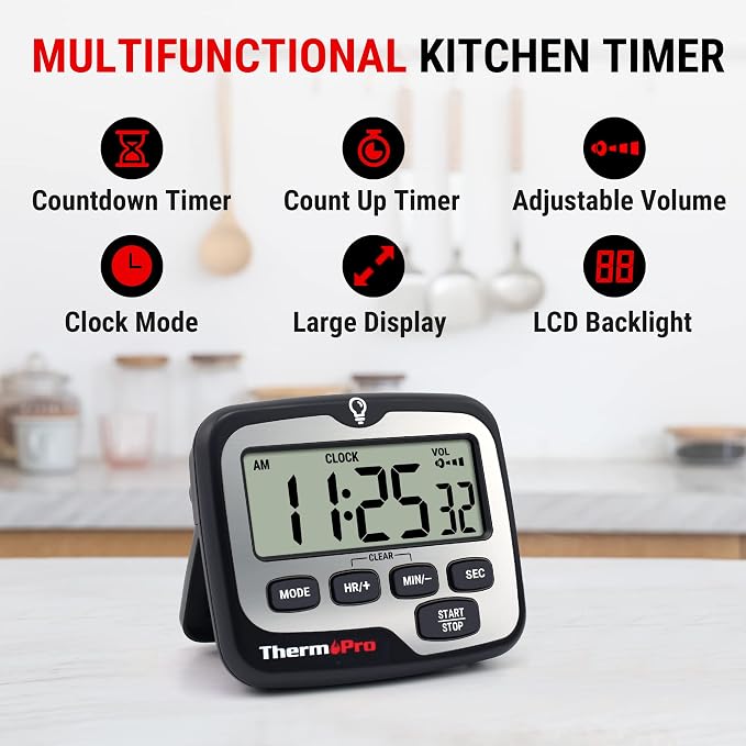 TempPro TM01 Kitchen Timers for Cooking - Image 2