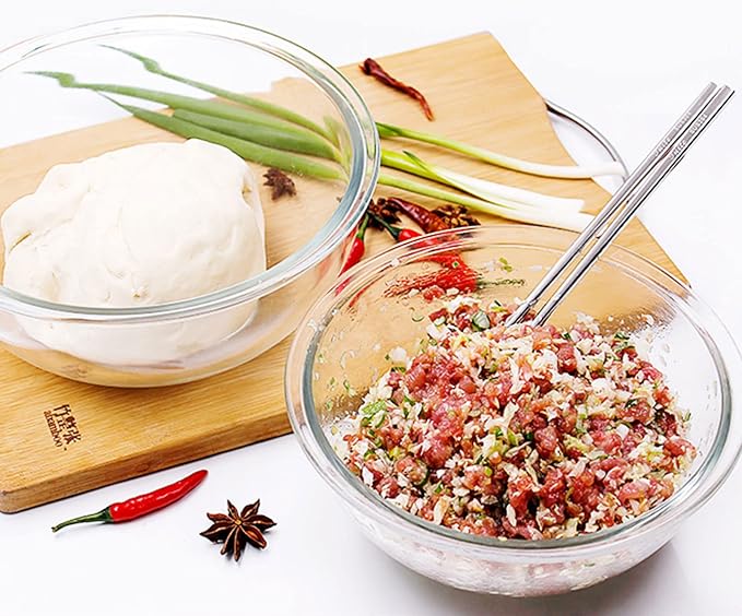 Glass Mixing Bowl Set with Airtight Lids - Image 9