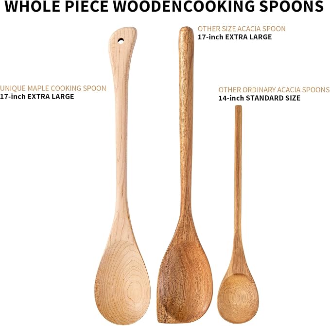 Wooden Cooking Spoon Extra Large Wooden Spoons - Image 3