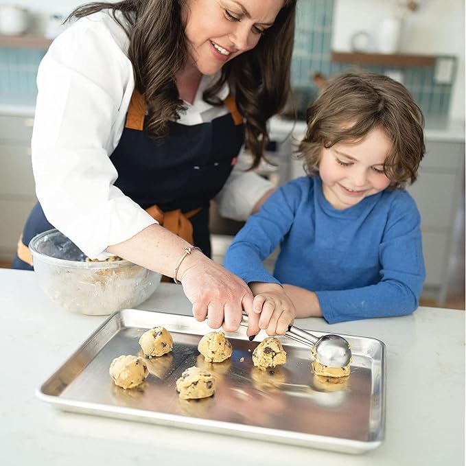 KITCHENATICS Aluminum Half Sheet Size Baking Pans, Nonstick Cookie Sheets - Image 7