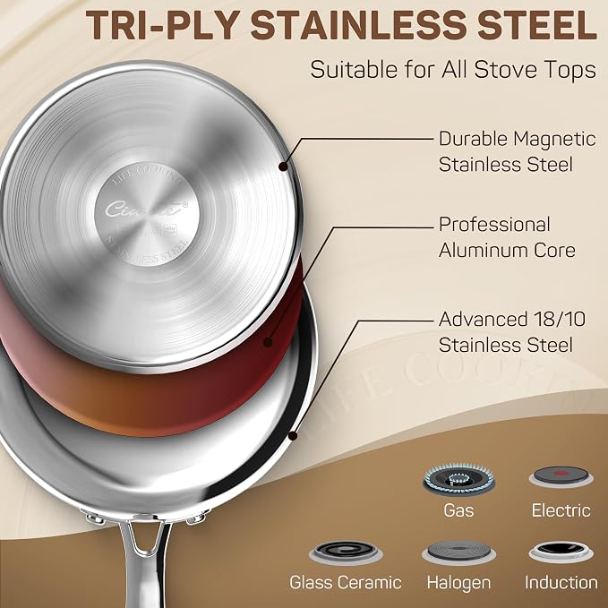 Ciwete 2 Qt Stainless Steel Saucepan - Image 2