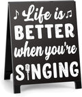 Life Is Better When You're Singing Music Desk Sign by Youremotionalvaluechoices