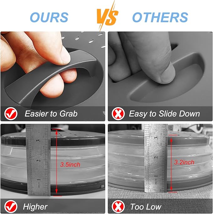 Pack 2, LekDrok Microwave Food Cover - Image 2