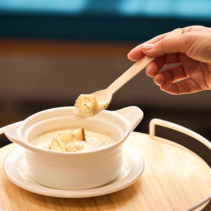 Wooden Spoons 300 Pieces | Natural Birch Wood Disposable Spoons | Biodegradable - Image 4