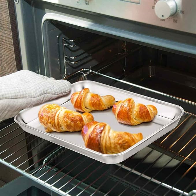 TeamFar 9'' x 7'' x 1'' Toaster Oven Pan - Image 5