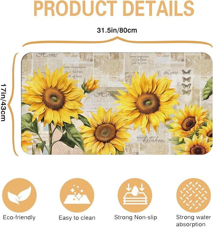 Kitchen Countertop Dish Drying Mat, Super Absorbent Coffee Bar Mat - Image 5