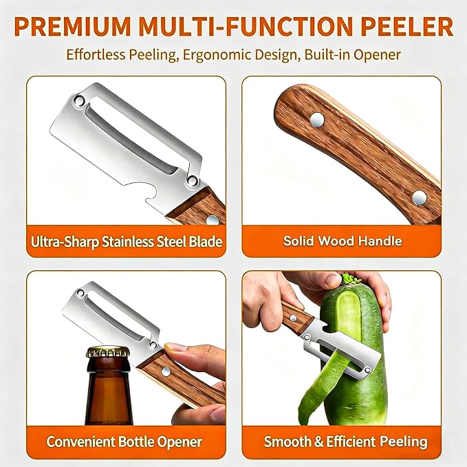 2PCS Multi-Functional Vegetable Peeler - Image 7