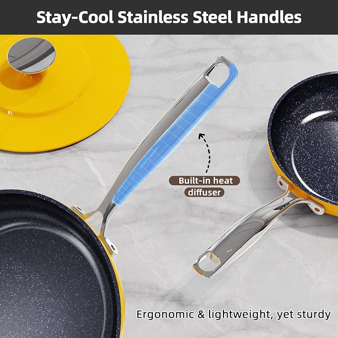 Nuwave Lux 13pc Forged Lightweight Cookware Set PFAS Free, Healthy G10 Duralon - Image 7