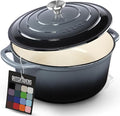 Zulay Kitchen 6 Quart Enameled Cast Iron Dutch Oven Pot by ZulayKitchen
