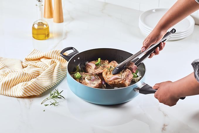 Farberware Dishwasher Safe Nonstick Jumbo Cooker/Saute Pan - Image 5