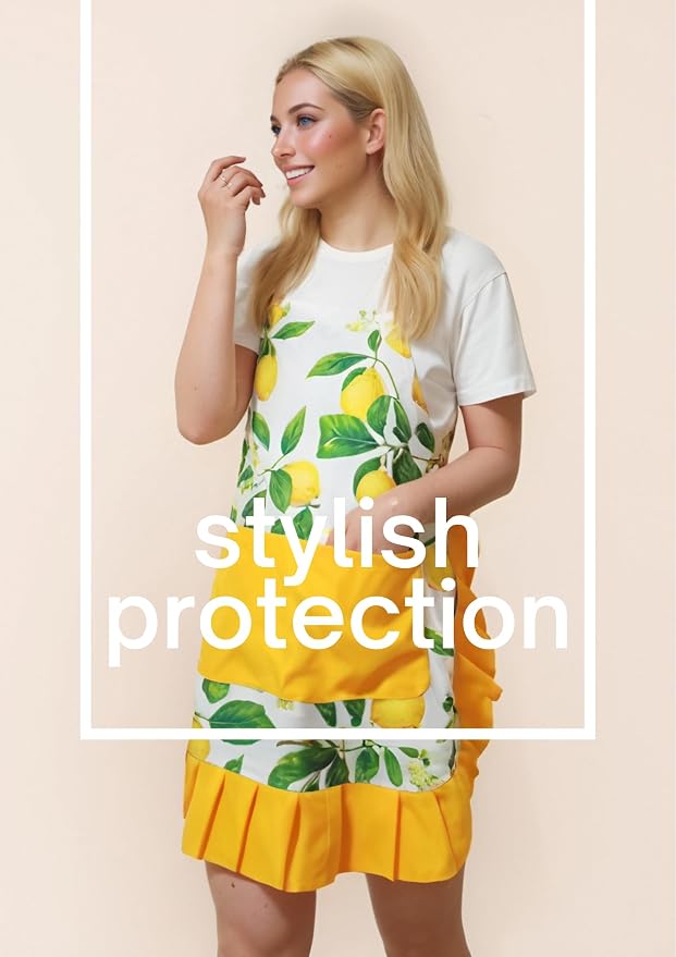 Vintage Floral Apron for Women - Image 3