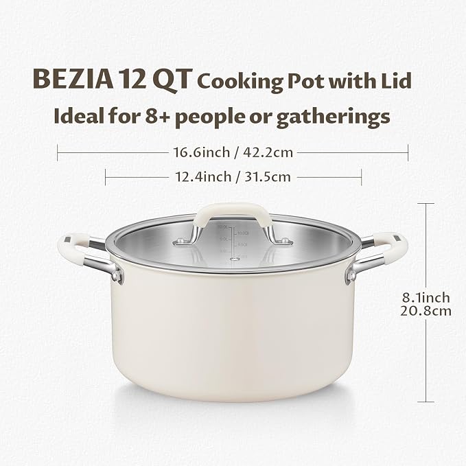 12 Quart Nonstick Stock Pot - Image 6